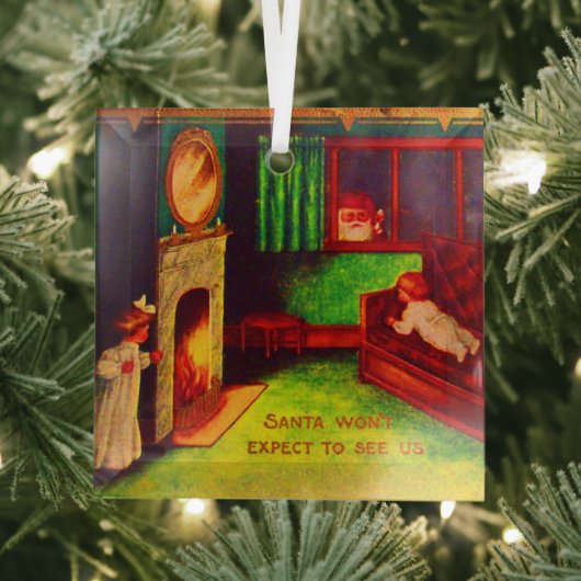 De kerstman verwacht ons geen Ornament (Insitu)