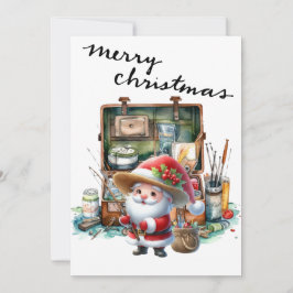 De Kerstman Vist op eerste kerstdag Feestdagenkaart