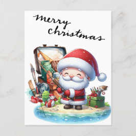 De Kerstman Vist op eerste kerstdag Feestdagenkaart