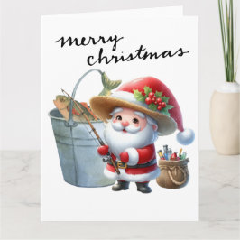 De Kerstman Vist op eerste kerstdag Kaart