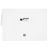 De Kerstman vliegt over de Whalehead Club en licht (Achterkant Horizontaal)