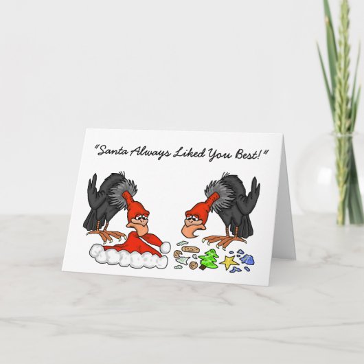 De Kerstman vond je altijd de leukste Kaart (Voorkant)