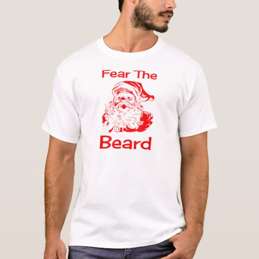 De kerstman vreest de biefstuk t-shirt (Voorkant)