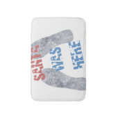 De kerstman was hier badmat (Voorkant Verticaal)