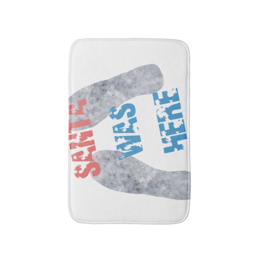 De kerstman was hier badmat (Voorkant Verticaal)