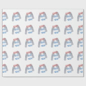 De kerstman was hier cadeaupapier (Vlak)