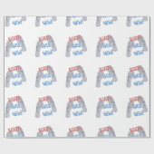 De kerstman was hier cadeaupapier (Vlak)