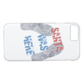 De kerstman was hier Case-Mate iPhone case (Achterkant (Horizontaal))