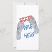 De kerstman was hier feestdagenkaart (Voorkant)