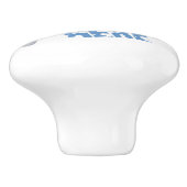 De kerstman was hier keramische knop (Zijkant)