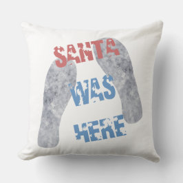 De kerstman was hier kussen