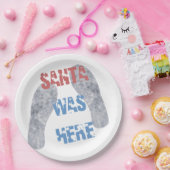De kerstman was hier papieren bordje (Feest)