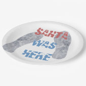 De kerstman was hier papieren bordje (Gekanteld)