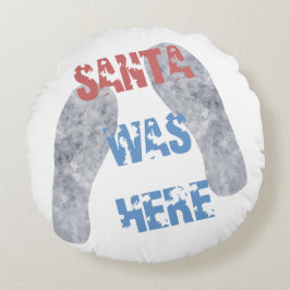 De kerstman was hier rond kussen