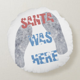 De kerstman was hier rond kussen