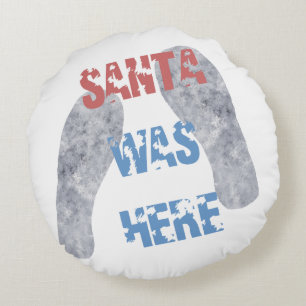 De kerstman was hier rond kussen