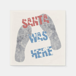 De kerstman was hier servetten