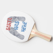 De kerstman was hier tafeltennisbatje (Zijkant)