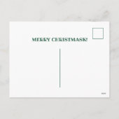 De kerstman weet dat je een mask grappige kerst dr feestdagenkaart (Achterkant)