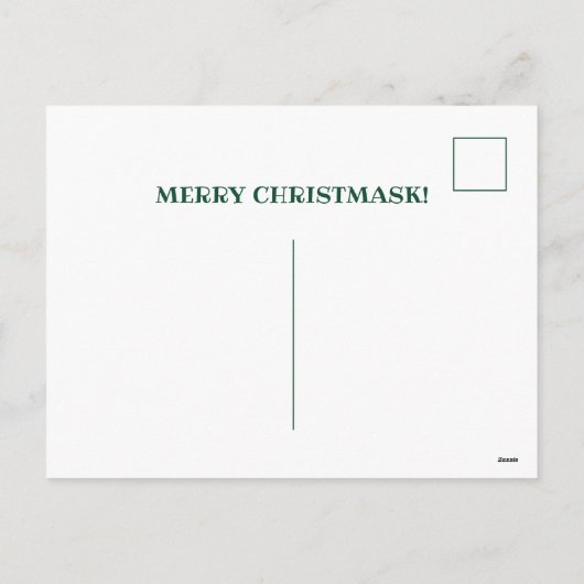 De kerstman weet dat je een mask grappige kerst dr feestdagenkaart (Achterkant)