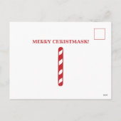 De kerstman weet dat je een mask grappige kerst dr feestdagenkaart (Achterkant)