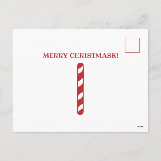 De kerstman weet dat je een mask grappige kerst dr feestdagenkaart (Achterkant)