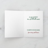 De kerstman weet dat je een mask grappige kerst dr kaart (Binnen)