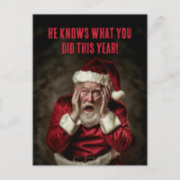 De kerstman weet wat je dit jaar hebt gedaan.