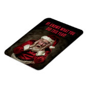 De kerstman weet wat je dit jaar hebt gedaan. magneet (Linkerzijde)