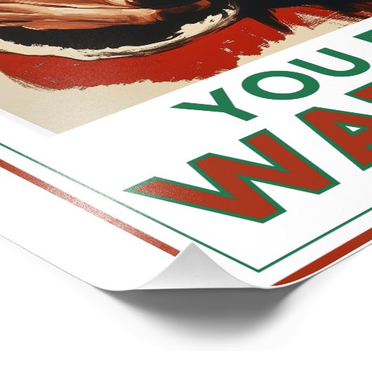 De Kerstman wil dat je gelooft! 🎅 Kerstkunst Prin Foto Afdruk (Hoek)