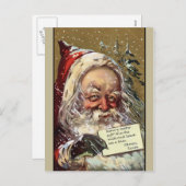 De kerstman wil een bier feestdagenkaart (Voorkant / Achterkant)