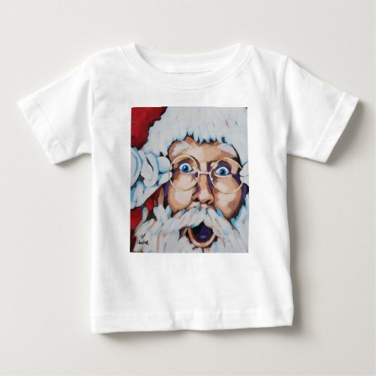 De kerstman zag je Kinder T-shirt (Voorkant)