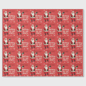 De kerstman zegt niets voor jou cadeaupapier (Vlak)