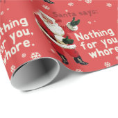 De kerstman zegt niets voor jou cadeaupapier (Rol Hoek)