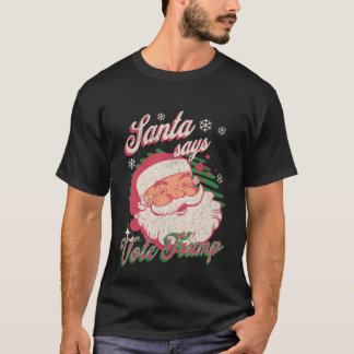 De Kerstman zegt stem Trump T-shirt