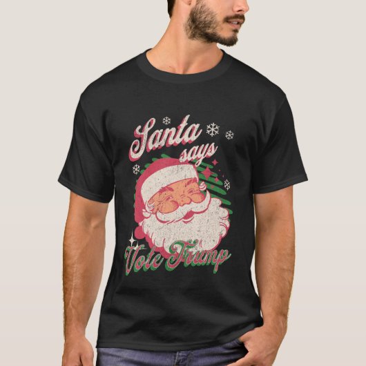 De Kerstman zegt stem Trump T-shirt (Voorkant)