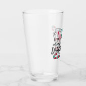 De kerstman ziet je een grappig kerstfeest Drink Glas (Rechts)