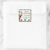 De Kerstman & Zijn Elfen Sticker voor de Geschenke (Tas)