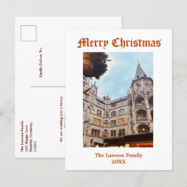 De kerstmarkt in München aanpassen Briefkaart