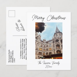 De kerstmarkt in München Duitsland Postca personal Briefkaart
