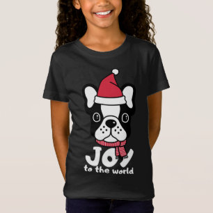 De Kerstmis Boston Terrier T-shirt