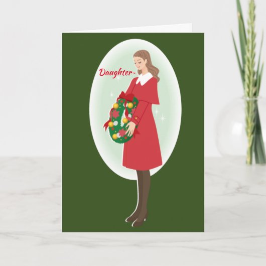 DE KERSTMIS KAART VAN EEN DOCHTER (Voorkant)