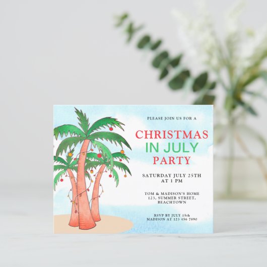 De kerstmis van de begroting in juli van de Partij (Staand voorkant)