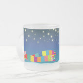 De kerstmok van Little Pig Matglas Koffiemok (Voorkant links)