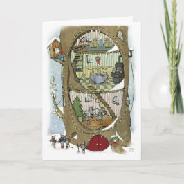 De kerstmuis kaart