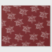 De kerstnaam van Jezus Wrapping Paper Cadeaupapier (Vlak)