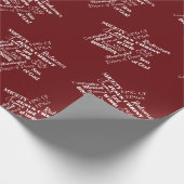 De kerstnaam van Jezus Wrapping Paper Cadeaupapier (Hoek)