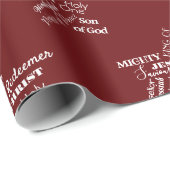 De kerstnaam van Jezus Wrapping Paper Cadeaupapier (Rol Hoek)