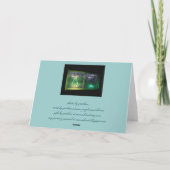 De kerstnacht steekt Kaart aan (Achterkant)