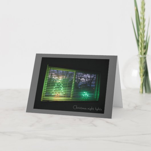 De kerstnacht steekt Kaart aan (Voorkant)